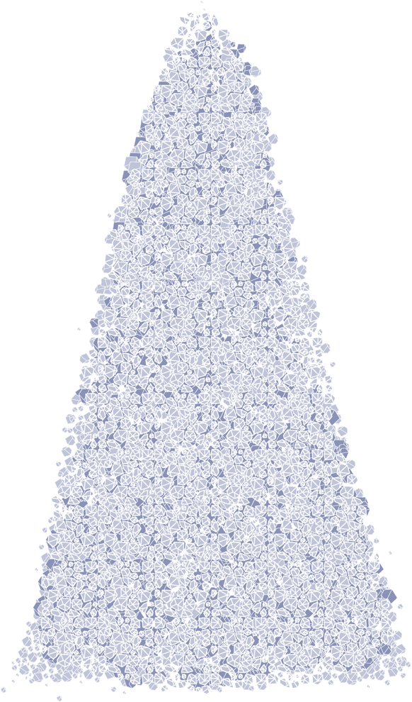 Illustration eines Zuckerbergs mit Zuckerkristallen