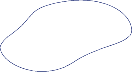 Ein einfach gezeichneter Umriss eines Reis Mittelkorn auf weißem Hintergrund.